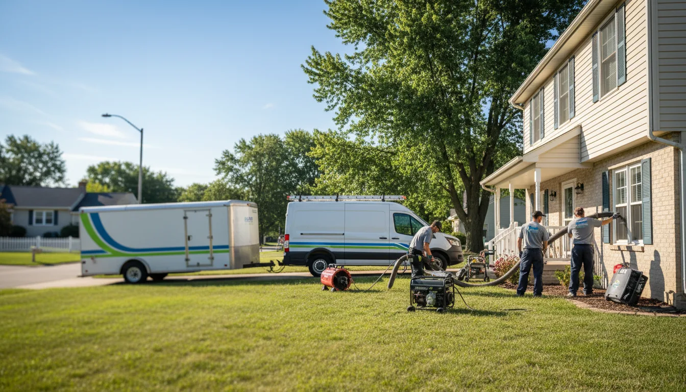 Flooded Basement Restoration And Cleanup With Repair in Spencer, OH near me